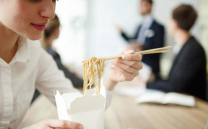 Ma pause déjeuner : je mange sur le pouce
